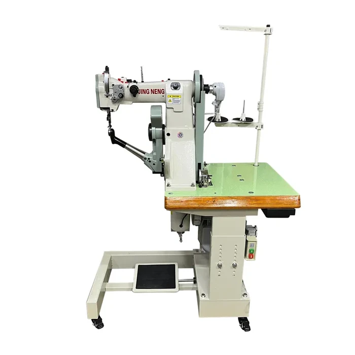 Small Mouth Single Needle Shoe Sole Stitching Machine JN-168SS | Side Wall with Swing Arm