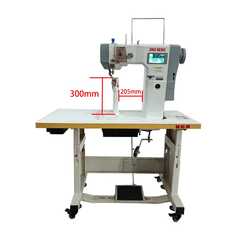 Small Mouth Post Bed Sewing Machine JN-8912BTF for Shoes with Stepper Motor