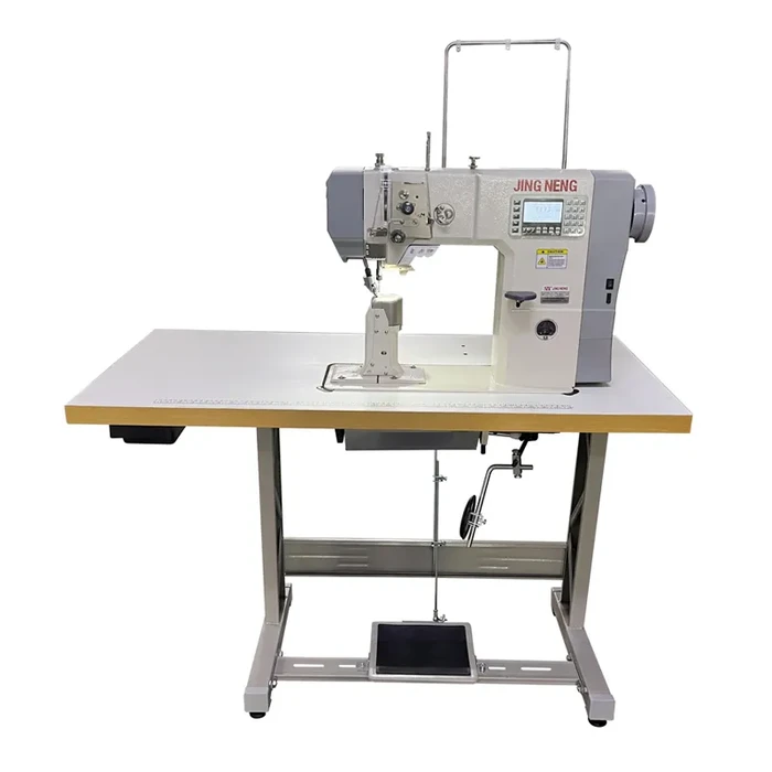 Single Needle Post Bed Sewing Machine JN5-1/JN6-1 for Shoes | Button Type Stepper Feed
