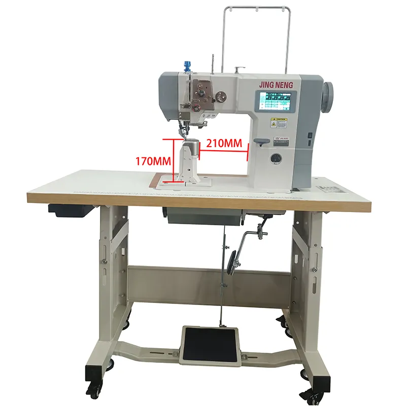 Single Needle Post Bed Industrial Sewing Machine for Shoes & Leather JN-2591BTF