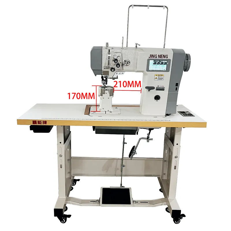 Double Needle Post Bed Sewing Machine for Shoes & Leather JN-2592BTF